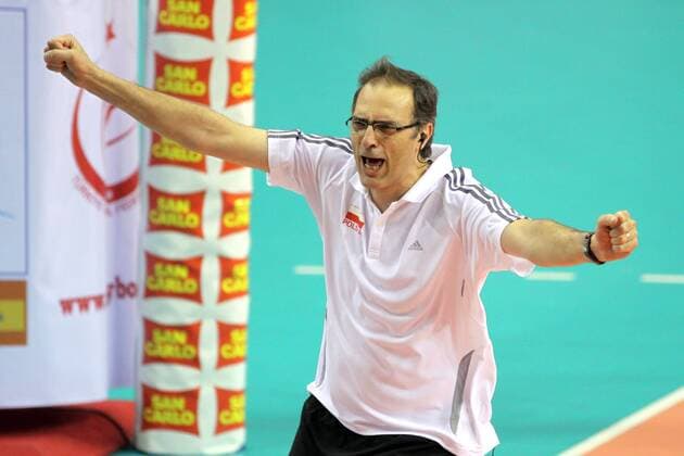 NATIONALTRAINER DANIEL CASTELLANI (POLEN) - Europameister 2009 -  o0 Jubel Freude Sieg, Sieger Trainer