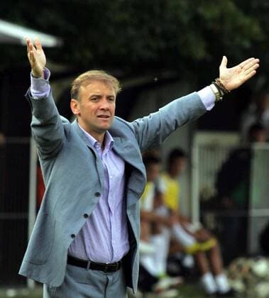 Goran Stevanovic FK Partizan Belgrad coach :  Super Liga o0 Einzelbild,