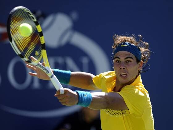 Rafael Nadal (Spanien) Tennis Herren US Open 2009, Grand Slam, ATP Tour, Halbfinale Einzelbild Flushing Meadows New York, NY, N Y