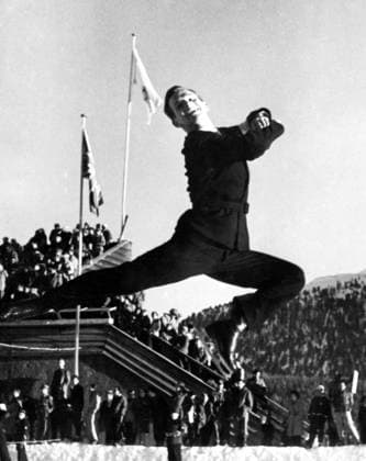 St. Moritz, RICHARD BUTTON (USA) Olympiasieger Eiskunstlauf .  - ZUMAk09