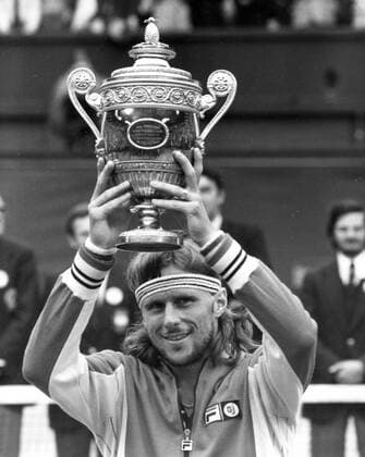 BJöRN BORG (SWE) won the men s singles in Wimbledon  - ZUMAk09 o0 Aufnahmedatum geschätzt o0 Tennis o0 Herren