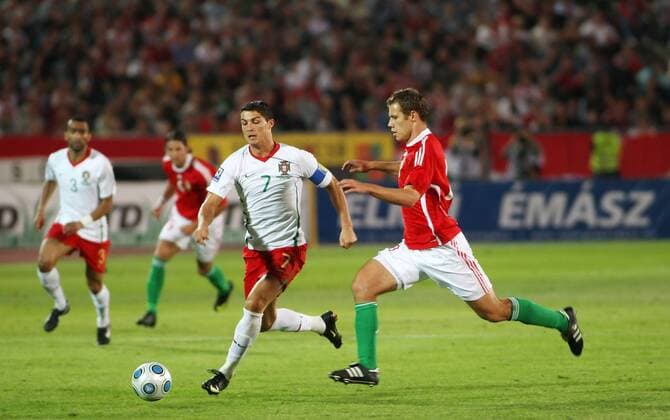 Cristiano Ronaldo (POR, L) vs HUN