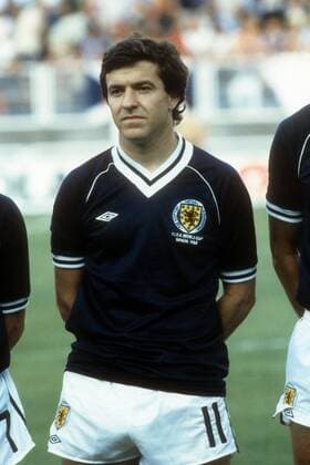 John Robertson (Schottland) - Nationalhymne Fußball WM Herren WM 1982, Länderspiel, Nationalteam, Nationaltrikot Porträt Malaga