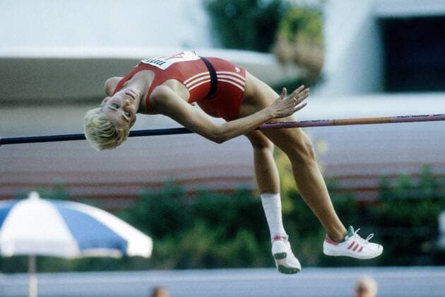 Yelena Yelesina (Sowjetunion) Leichtathletik EM Damen Leichtathletik EM 1990, Hochsprung Einzelbild Split