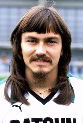 Ewald Lienen (Borussia Mönchengladbach) Fußball 1. BL Herren Saison 1980 1981, Borussia Mönchengladbach Porträt Gladbach Mönchengladbach