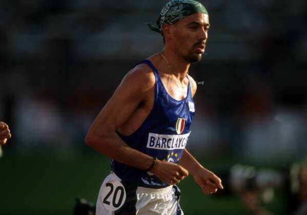 Francesco Panetta (Italien) Leichtathletik EM Herren EM 1994, 3000m Hindernis, Nationaltrikot Helsinki