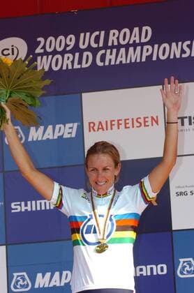 USA, Kristin Armstrong - Weltmeisterin 2009 im Zeitfahren -  o0 Straßenradsport, Rad Weltmeister, Einzelbild