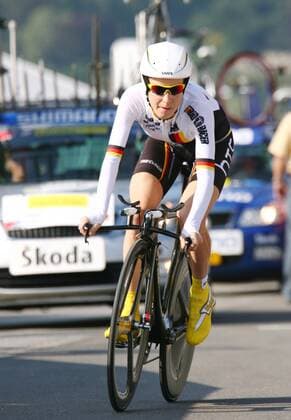 Radweltmeltmeisterschaft 2009 Einzelzeitfahren Frauen Mendrisio , Judith Arndt Deutschland o00 Freisteller 