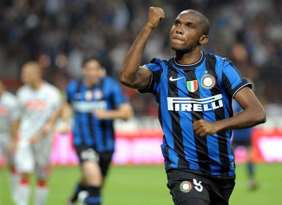Samuel Eto o (Inter Mailand) - Torjubel giorgioxperottino o0 etoo Jubel Freude