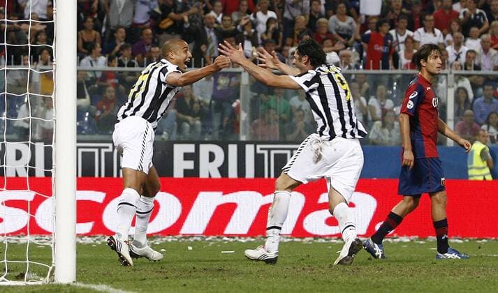 David Trezeguet (Juventus Turin, Juve, li.) - Torjubel -  o0 Jubel, Freude