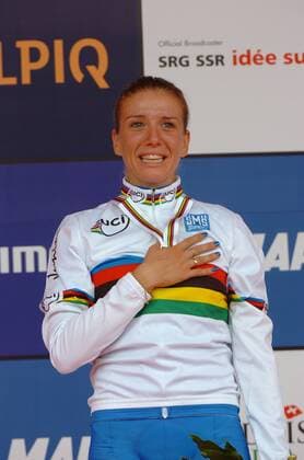 Weltmeisterin Tatiana Guderzo (Italien) -  o0 Freude Jubel, Sieg, Sieger, Weltmeister Porträt