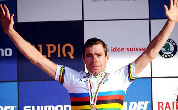 UCI Strassenrad WM - Weltmeister Cadel Evans (Australien) -  o0 Freude Jubel, Sieg, Sieger Porträt