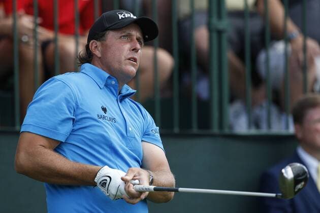 Phil Mickelson (USA) starts his day in the final round of the FedEx Cup - The Tour Championship in Atlanta - Icon4880909270618 EDITORIAL USE ONLY