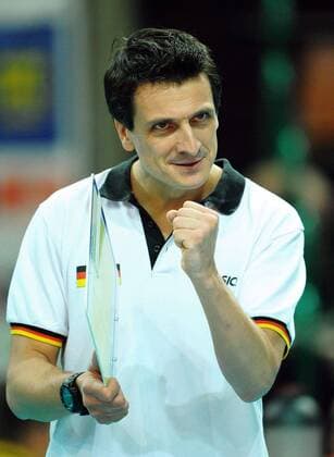 Bundestrainer GIOVANNI GUIDETTI (Deutschland, re.) - Jubel  20091001LUK044 o0 Jubel, Freude Nationaltrainer, Trainer o00 Porträt