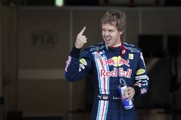 Sebastian Vettel (Deutschland Red Bull) o0 Jubel, Freude o0 Redbull