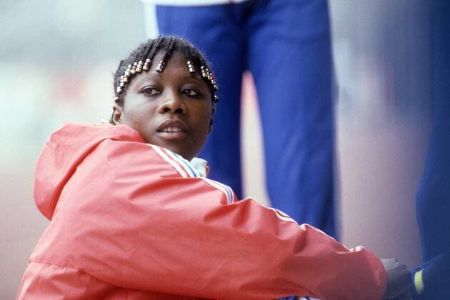 Großbritannien, Black History Month im Oktober - Sport Tessa Sanderson (Großbritannien) Leichtathletik Damen 1992 Einzelbild Aufnahmedatum geschätzt