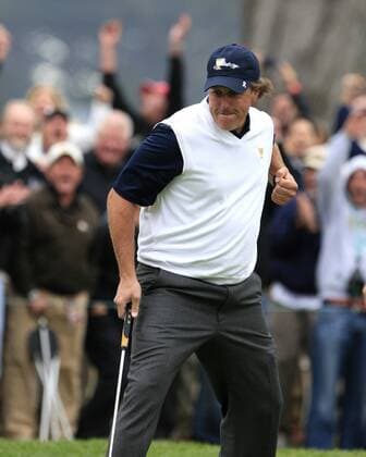 Phil Mickelson (USA) - ZUMAcj3 o0 Jubel Freude Einzelbild