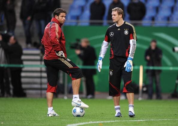 Torwart Manuel Neuer (re.) und Torwart Tim Wiese (beide Deutschland) o0 Hamburg Hamburg