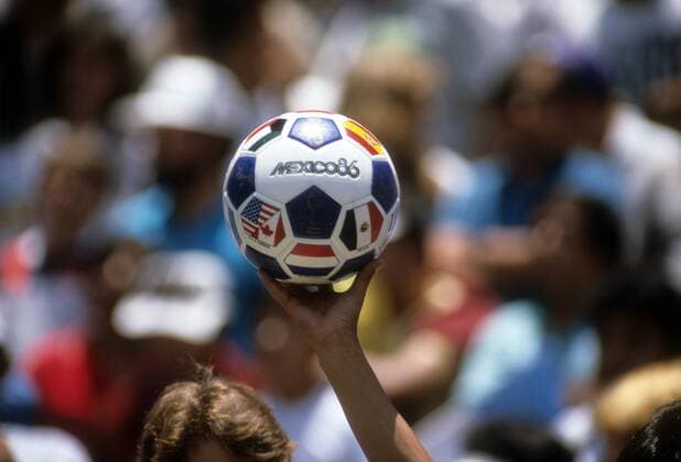 Finalball der WM 1986 in Mexiko Fußball WM Herren WM 1986, Länderspiel, Nationalteam Einzelbild Mexiko City