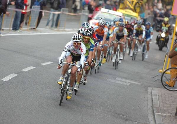Silence Lotto, Cadel Evans (vorn)  o0 Totale