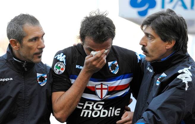 Giampaolo Pazzini (M) - Sampdoria Genua ANDREAXSTACCIOLI o0 verletzt Verletzung pessimistisch
