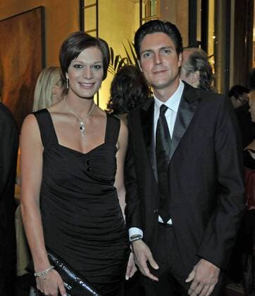 Maria Riesch (Deutschland) und Manager Marcus Höfl (Deutschland) Alpiner Skilauf Damen Nacht der Generationen 2009, Audi Generation Award Gruppe München