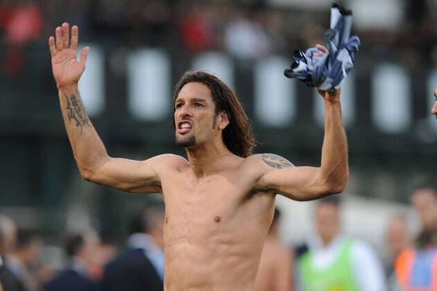 Jubel Juventus Turin Juve: Amauri  o0 Freude nackt Schlussjubel