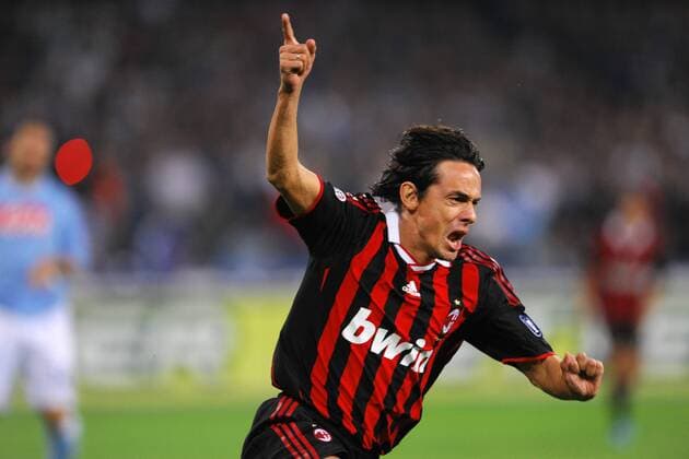 Filippo Inzaghi (AC Mailand) - Torjubel  o0 Jubel, Freude
