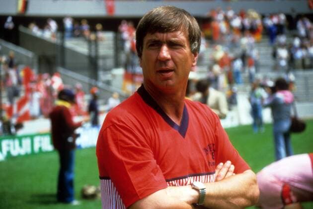 Nationaltrainer Sepp Piontek (Dänemark) Fußball Länderspiel Herren WM 1986, Nationalteam, Einzelbild Queretaro