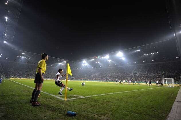 Impuls Arena Augsburg während eines Länderspiels der deutschen Damen o0 Sportstätte Stadion Totale