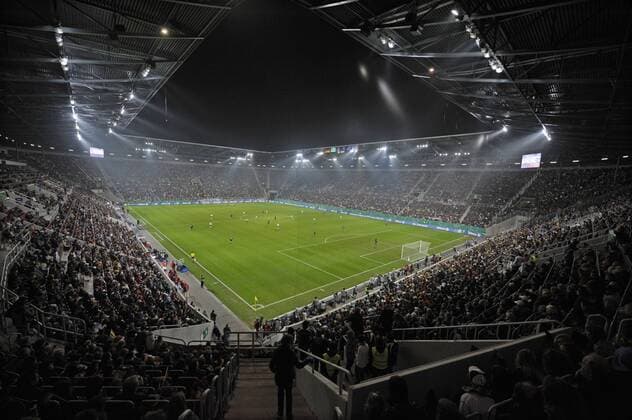 Fußball, Stadiongeschichte FC Augsburg Impuls Arena in Augsburg o0 GER Stadion Totale