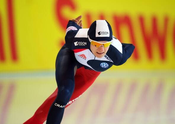 Eisschnelllauf Weltcup in Berlin - 3000m Frauen Martina Sablikova (CZE)