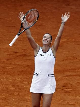 Flavia Pennetta (ITA) - FedCup Sieger 2009 o0 Jubel Freude Sieg