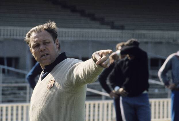 Trainer Rinus Michels (FC Barcelona) - Fußball Herren Primera Division 1971 1972, 1. Spanische Liga, FC Barcelona, Barca Einzelbild Aufnahmedatum geschätzt Barcelona