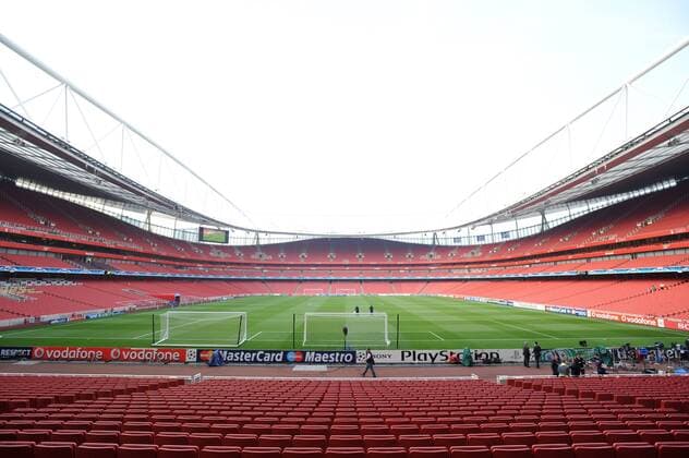 Emirates Stadium, Heimspielstätte von Arsenal FC London.  (2009042811030977) o0 Totale