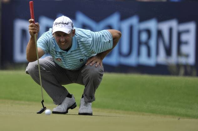 Nov 12, 2009 - Melbourne, Australia - CAMERON PERCY focuses during the Australian Masters at Kingston Heath Golf Club - ZUMAmm5