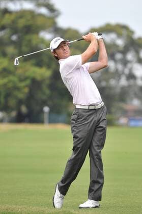 Nov 12, 2009 - Melbourne, Australia - BRETT RUMFORD on approach with his second shot to the 17th green during the Australian Masters at Kingston Heath Golf Club - ZUMAmm5