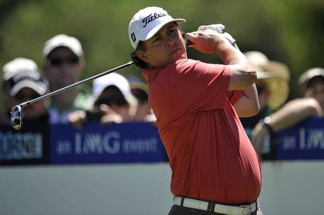 Nov 13, 2009 - Melbourne, Australia - JASON DUFNER (USA) drives at the par 4 sixth hole during the Australian Masters at Kingston Heath Golf Club. - ZUMAmm5