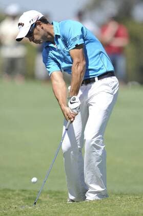 Nov 13, 2009 - Melbourne, Australia - MICHAEL SIM (AUSTRALIA) with his approach on the par 4, 9th hole during the Australian Masters at Kingston Heath Golf Club. - ZUMAmm5