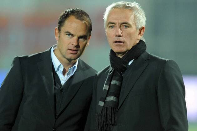 Co Trainer Frank De Boer (li.) und Nationaltrainer Bert Van Marwijk (beide Niederlande) - 