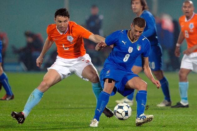 Mark Van Bommel (Niederlande) e Antonio Candreva (Italien), Italien (blau) - Niederlande (orange) - ANDREAXSTACCIOLI o0