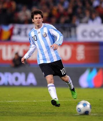 Fussball Nationalmannschaft : Saison 2009 2010 14.11.2009 Freundschaftsspiel , Spanien - Argentinien , ESP - ARG , Lionel Messi (ARG) 