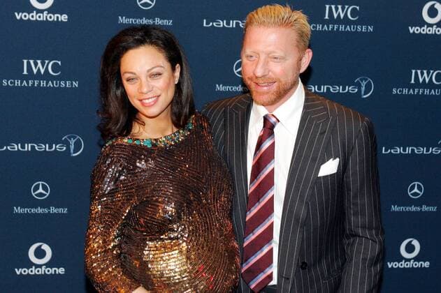 Laureus Medien Preis, Kitzbühel KITZBUEHEL,AUSTRIA,23.NOV.09 - DIVERS, TENNIS - Laureus Medien Preis. Bild zeigt Boris Becker (GER) mit seiner Gattin Lilly.  o0 Sharley Sharlely Kerssenberg Familie Frau Boris