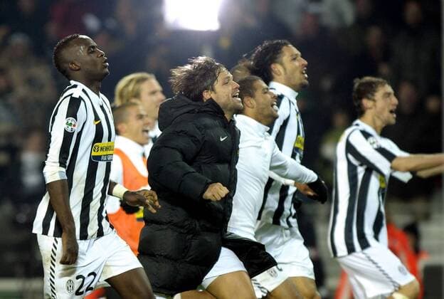 Schlussjubel - Juventus Turin (weiß) - Inter Mailand (blau) - giorgioxperottino o0 Jubel Freude