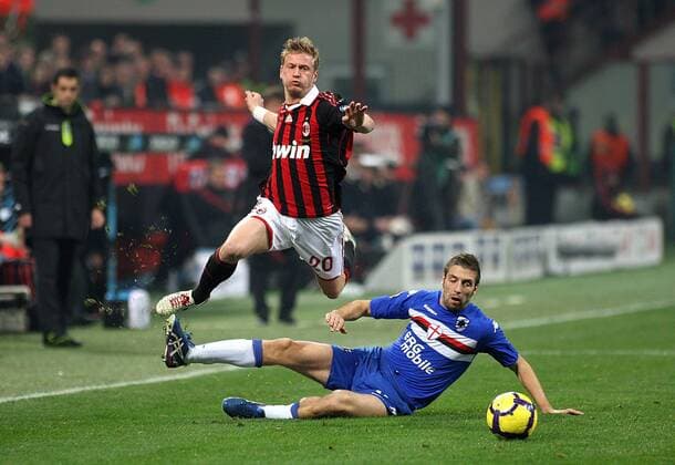 IGNAZIO ABATE AC Mailand - AC Mailand (rot) - Sampdoria Genua (blau) -