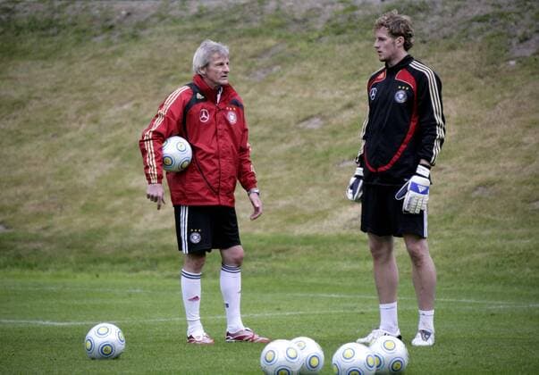 Ralf Fährmann (re.) und Torwarttrainer Kurt Kowarz (beide Deutschland U21) o0 Trainer