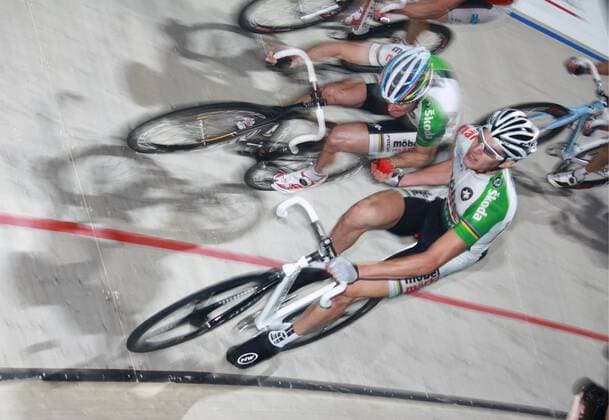 59.Zürcher Sechstagerennen Bild : Bruno Risi li. Franco Marvulli re. (beide SUI) 2009 20 Dez. 2009 o00 Madison 