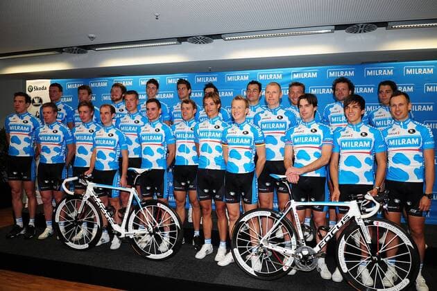 Team Milram - hinten vlnr. Roy Sentjens (NED) - Markus Eichler (GER) - Dominik Roels (GER) - Niki Terpstra (NED) - Artur Gajek (GER) - Markus Fothen (GER) - Thomas Fothen (GER) - Robert Förster (GER) - Peter Wrolich (AUT) - Matthias Russ (GER) - vorne vlnr: Wim De Vocht (BEL) - Wim Stroetinga (NED) - Dominik Nerz (GER) - Johannes Fröhlinger (GER) - Roger Kluge (GER) - Paul Voss (GER) - Gerald Ciolek (GER) - Linus Gerdemann (GER) - Fabian Wegmann (GER) - Christian Knees (GER) - Servais Knaven (NED) - Thomas Rohregger (AUT) - Bjoern Schroeder (GER) o0 Totale Kader Mannschaftsfoto