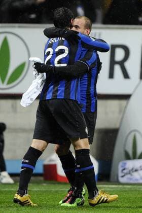 Inter Mailand - Jubel - Wesley Sneijder (re.)  o0 Freude