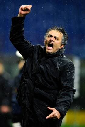 Inter Mailand - Trainer Jose Mourinho  o0 Jubel Freude Emotionen
